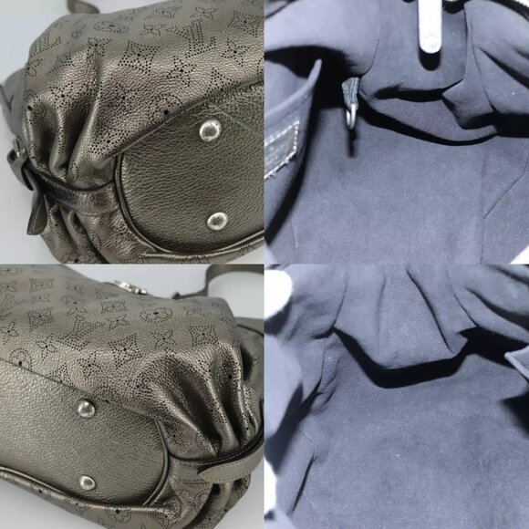 LOUIS VUITTON Monogram Mahina XS Shoulder Bag Bronze M95717 LV Auth yk16691 - Picture 15 of 16